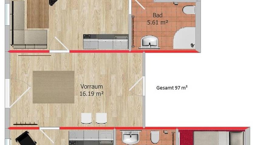 Ferienwohnung für 5 Personen - 1