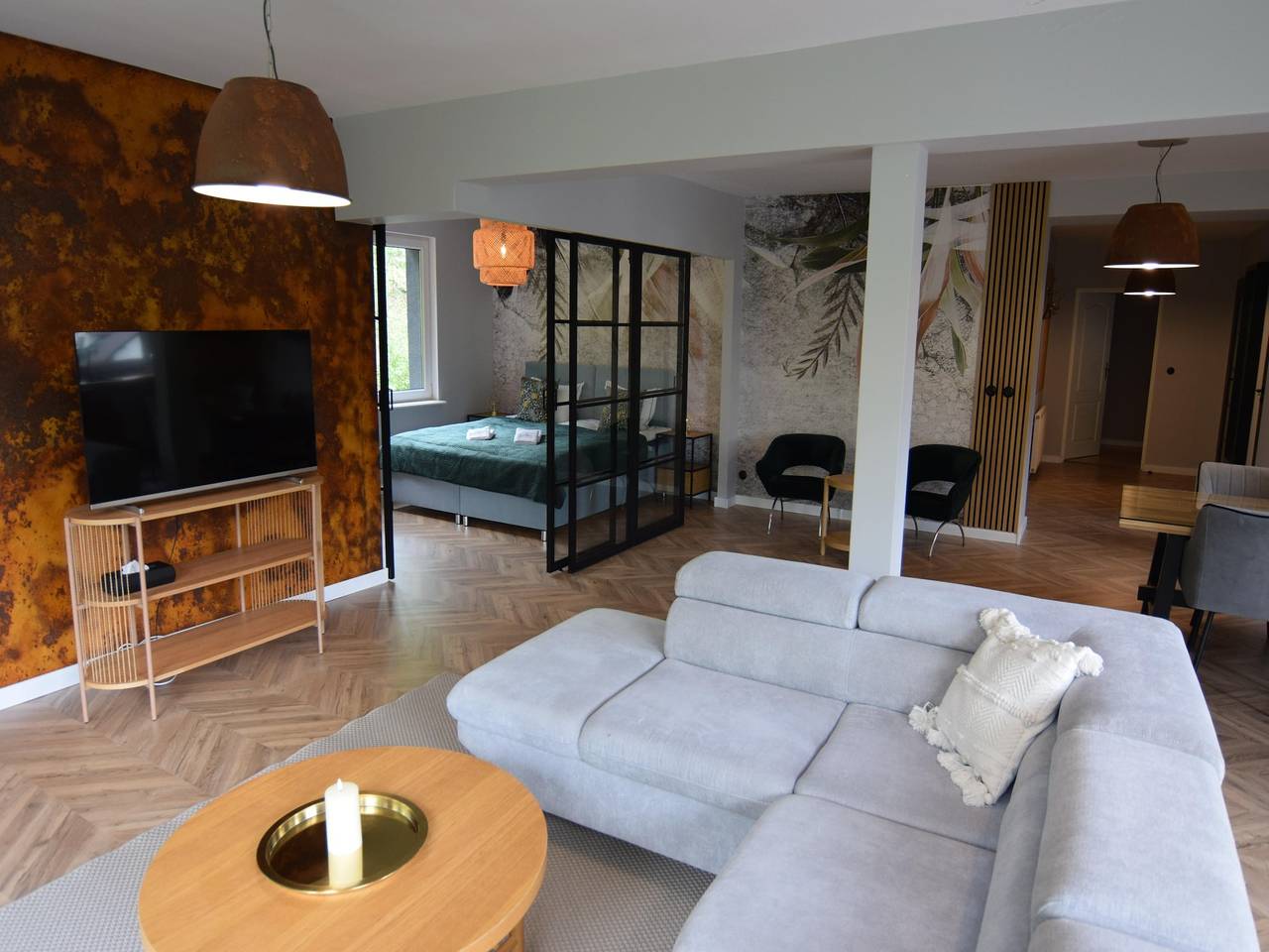 Ganze Wohnung, Sehr große Wohnung mit eigener Sauna in Stężyca, powiat kartuski