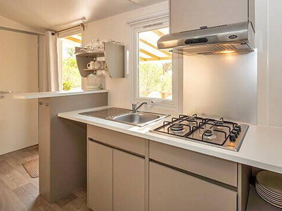 Camping Rivages des Landes - Bungalow 6 personnes - Mobil-home | Comfort | 2 Ch. | 4/6 Pers. | Terrasse surélevée in Aureilhan, Côte d’Argent