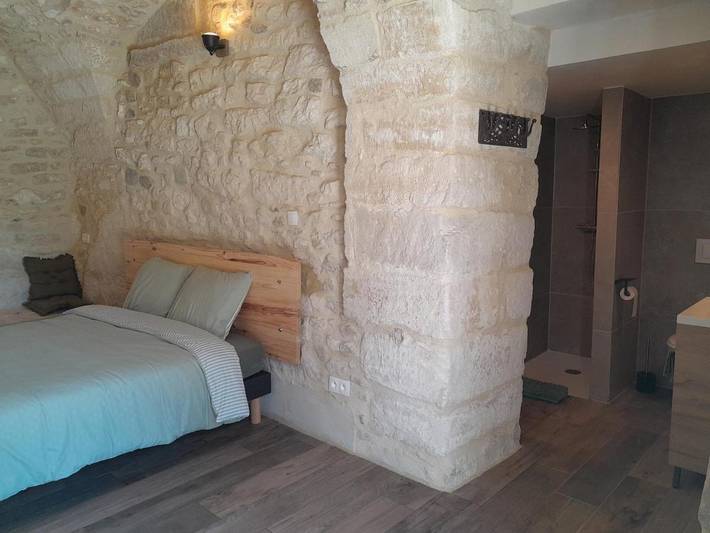Chambre d’hôte pour 3 personnes, avec Terrasse ainsi que Jardin et Piscine à Montségur-sur-Lauzon