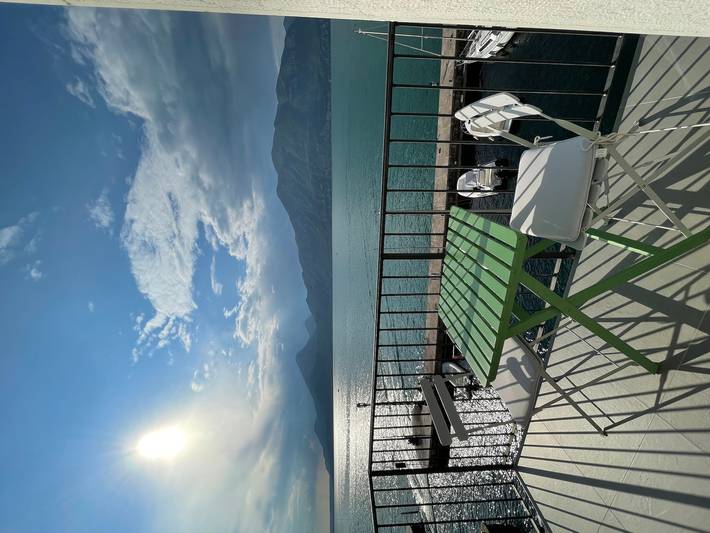 Apartament wakacyjny dla 4 osób, z widok na jezioro i balkon oraz sauna w Wenecja Euganejska