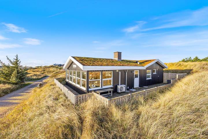 Ferienhaus für 5 Personen, mit Terrasse und Sauna sowie Ausblick am Ringkøbing Fjord