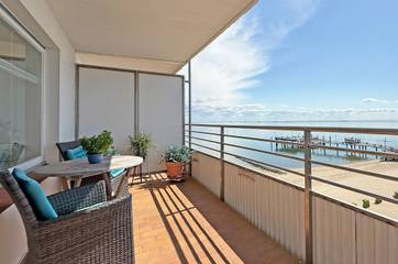 Ferienwohnung für 2 Personen, mit Balkon auf den Nordfriesische Inseln