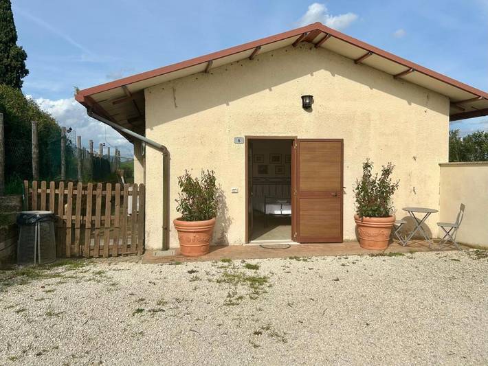 Gîte pour 3 personnes, avec vue et jardin, animaux acceptés à Fara in Sabina