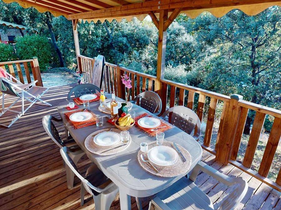 Camping de l'Aigle - Mobilhome 6 personnes - Cottage Confort 3 Chambre + climatisation + Lave vaisselle in Aiguines, Parc naturel régional du Verdon