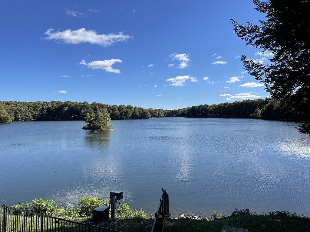 Waterfront camper in Adirondack-like setting in Wyoming County