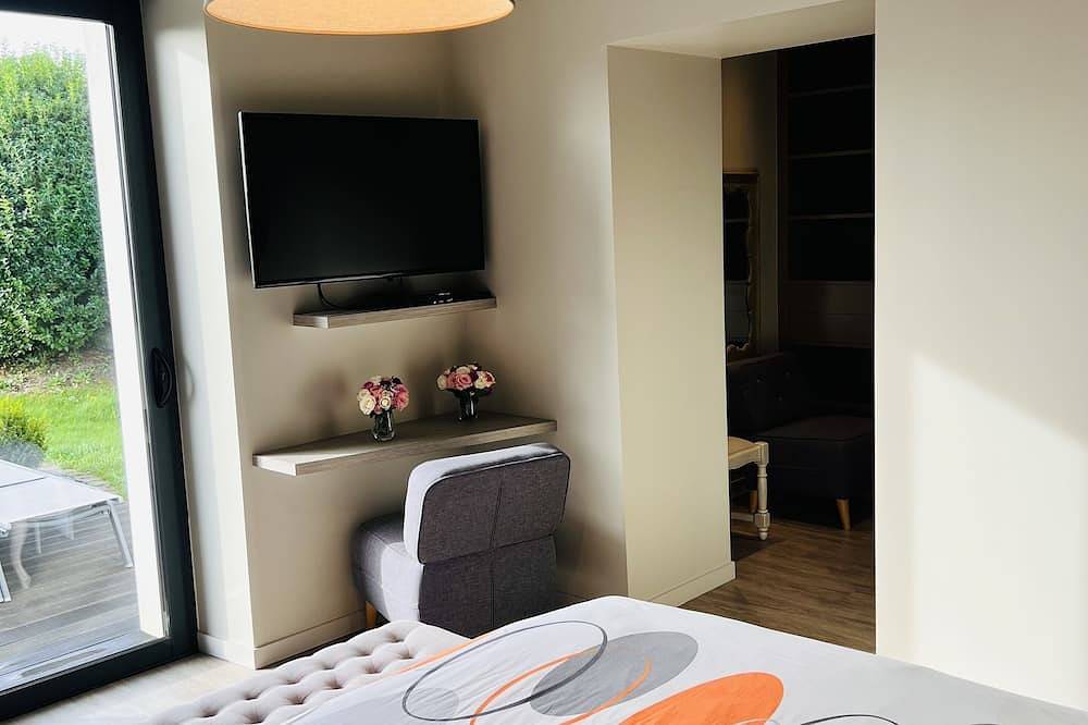 Meerblick -Komfort Villa mit Aufzug + Jacuzzi + Dampfbad mit eingezäuntem Garten in Goulven, Brest und Umgebung