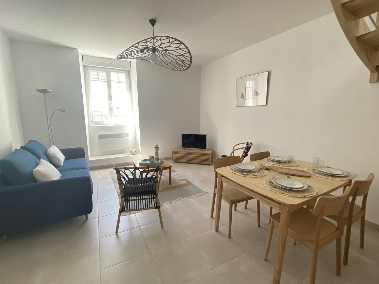 Appartement entier, Duplex charmant T3/4 à 150m des criques, court commune, proche bourg à Port-Louis in Port-Louis, Côte des Mégalithes