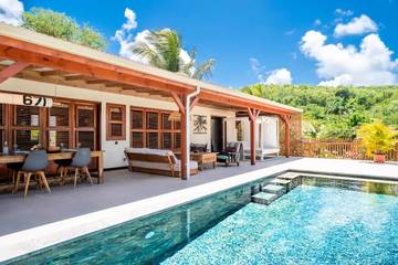 Villa pour 6 personnes, avec piscine et jardin dans Marie-Galante