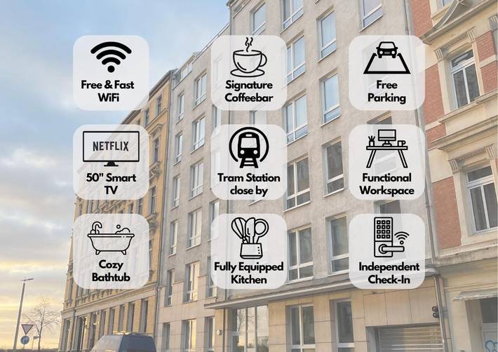 Ferienwohnung für 4 Personen, mit Ausblick und Balkon in Zoo Leipzig - 4