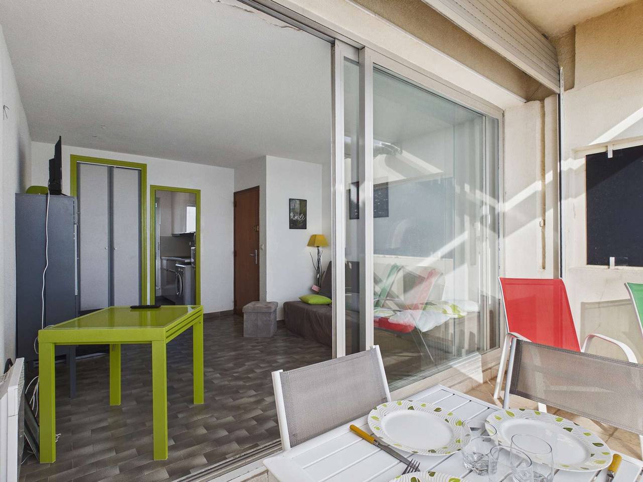 Ganzes Studio, Modernes Studio mit Meerblick und zwei Terrassen, für 3 Personen in Grau d’Agde, Agde