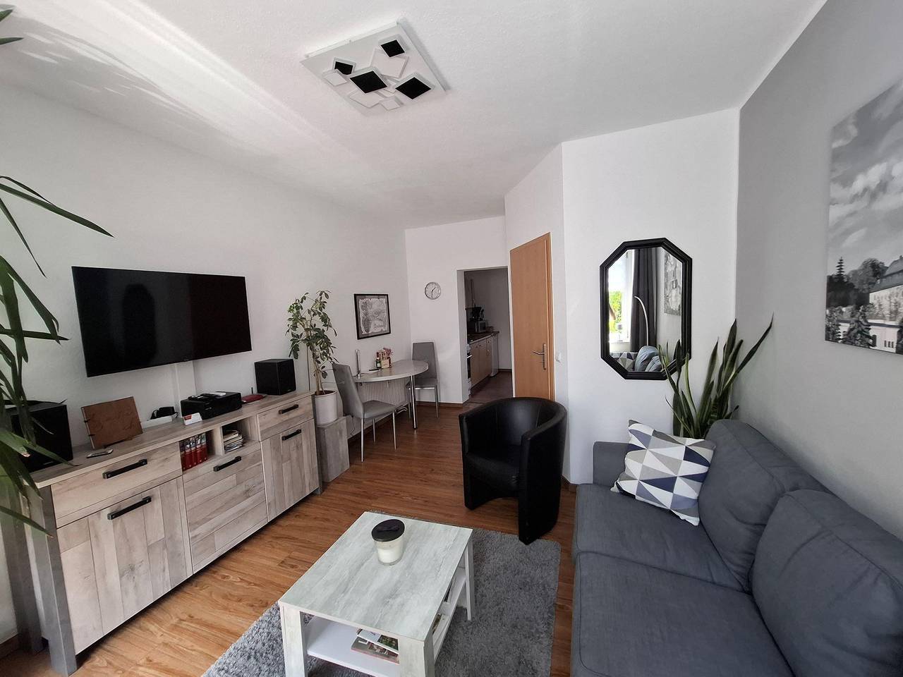Geheel vakantieappartement, Ferienwohnung 40qm mit Terrasse in Zschopau, Ertsgebergte