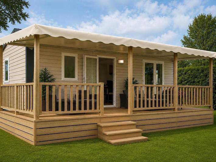 Camping pour 4 personnes, avec piscine ainsi que terrasse et jacuzzi à Bretignolles-sur-Mer - 4