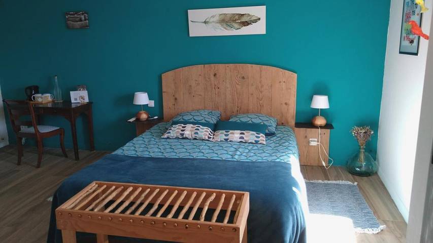 Chambre d’hôte pour 2 personnes, avec Terrasse et Jardin