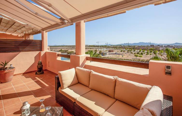 Apartamento vacacional entero, Apartamento de lujo con aire acondicionado, aparcamiento, terraza, piscina e Internet, cerca de comedor y centro de la ciudad in Alhama de Murcia, Interior de Murcia