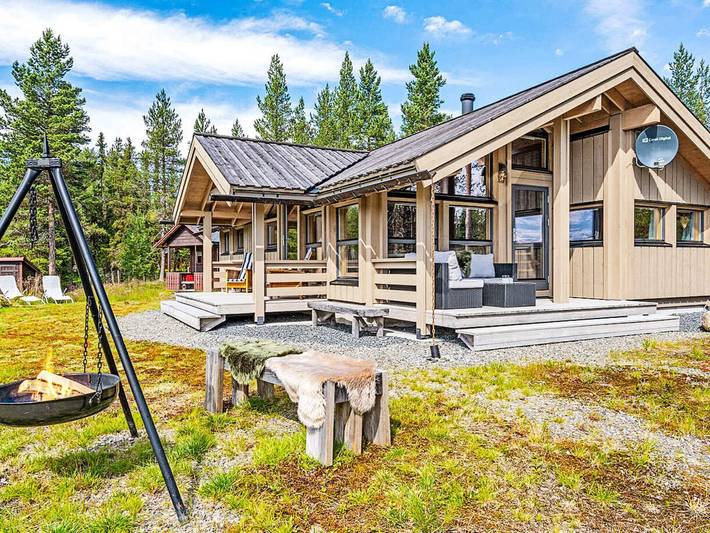 Feriehus for 6 personer, dyr tillatt i Oppland