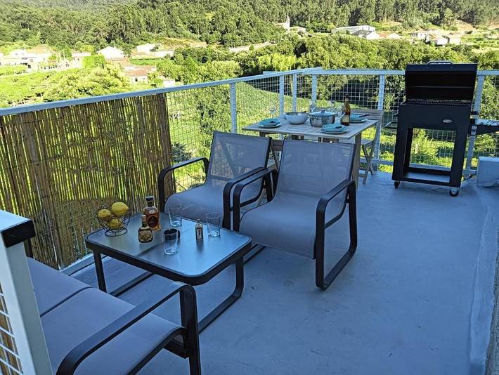 Apartamento para 6 personas, con Terraza y Vistas en Meaño