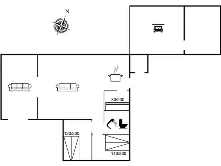 Ferienhaus für 5 Personen, mit Terrasse - 1