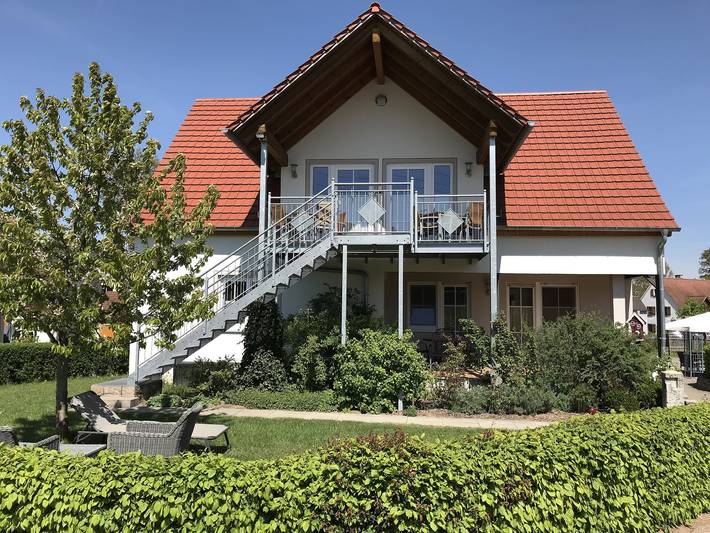 Ferienhaus für 4 Personen, mit Balkon/Terrasse und Garten in Fränkisches Seenland