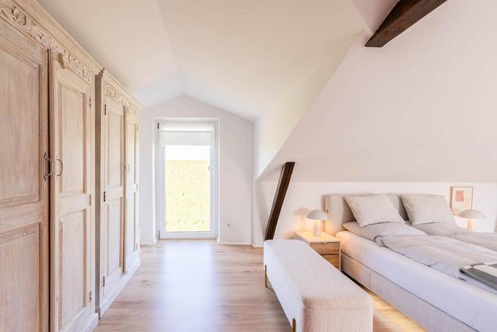 Ferienhaus für 4 Personen, mit Terrasse und Garten sowie Ausblick
