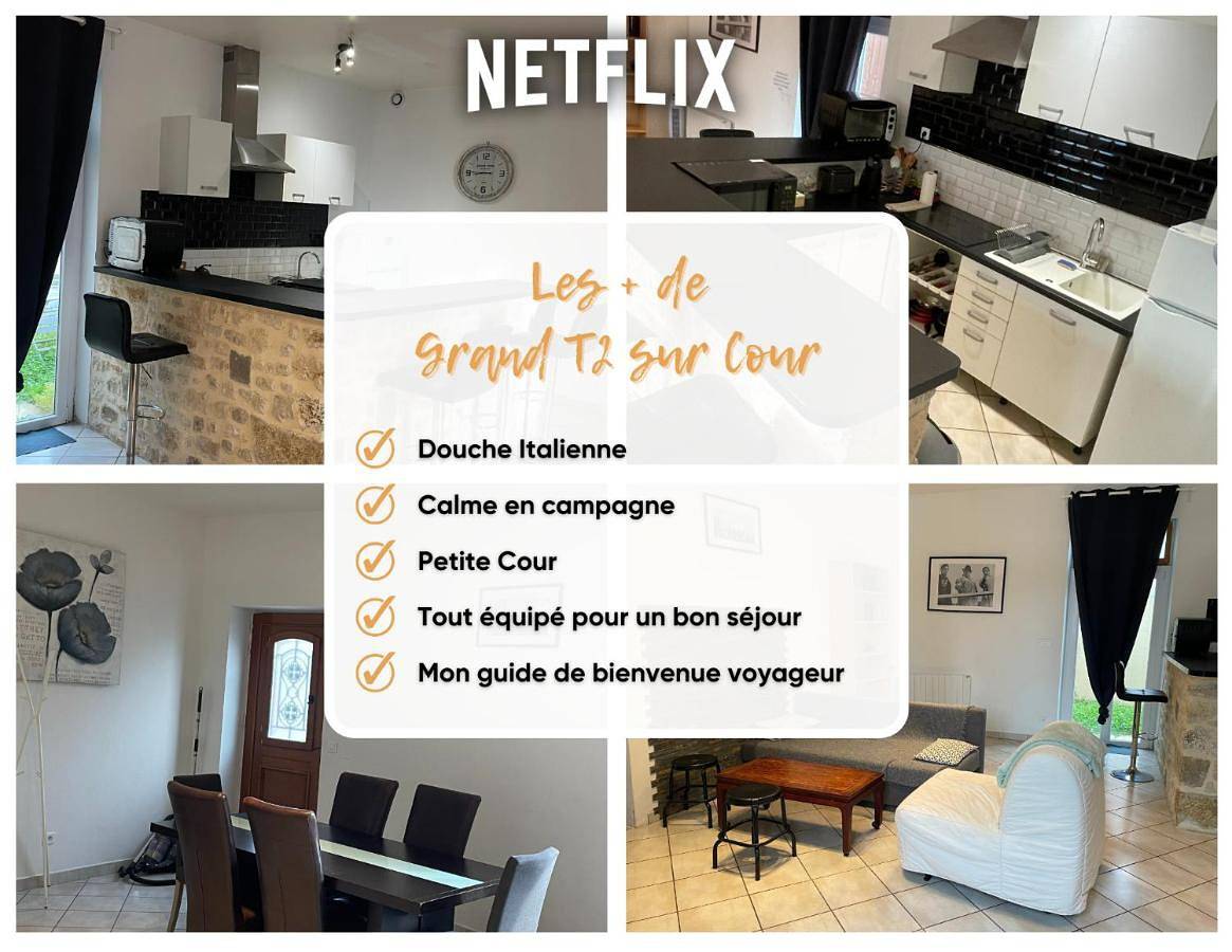Appartement entier, Grand T2 sur Cour in Aufferville, Seine-et-Marne