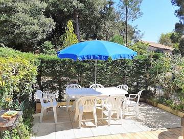 Cottage pour 5 personnes, avec terrasse dans La Palmyre