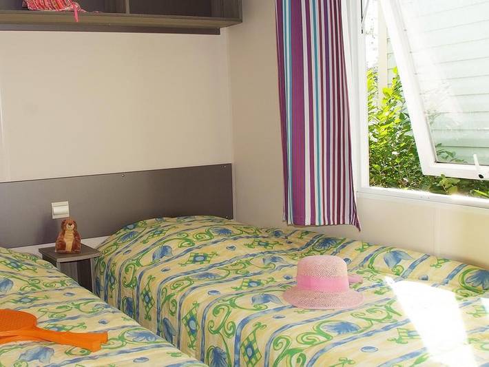 Camping Tikayan La Célestine - Mobilheim 8 personen - Texas Komfort in Alpes-de-Haute-Provence