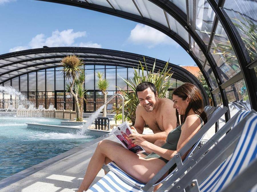 Camping Sandaya - La Côte De Nacre - Mobilheim 4 personen - Cottage 4p 2ch **** Pmr in Saint-Aubin-sur-Mer (Calvados), Caen und Umgebung
