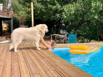 Chambre d’hôte pour 2 personnes, avec jardin et piscine, animaux acceptés dans le Gard