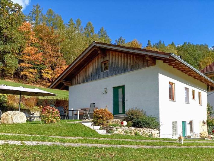 Ferienhaus für 5 Personen, mit Balkon und Terrasse sowie Garten in Viechtach