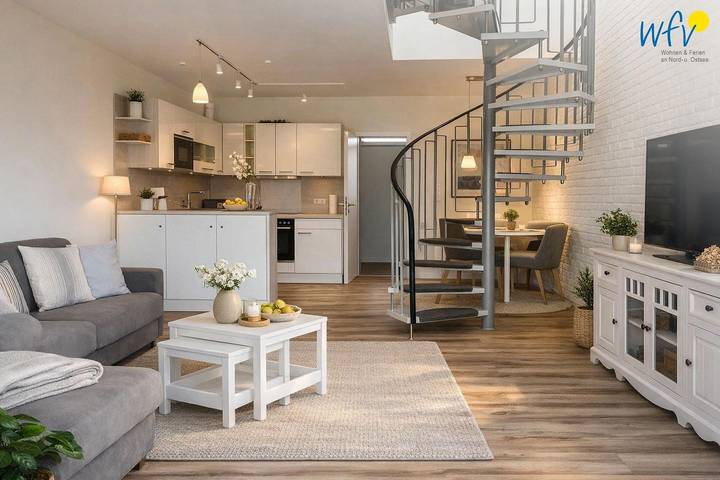 Ganze Wohnung, Haus Dünenblick: Traumhafte Ferienwohnung mit Balkon, Terrasse, Garten in Langeoog