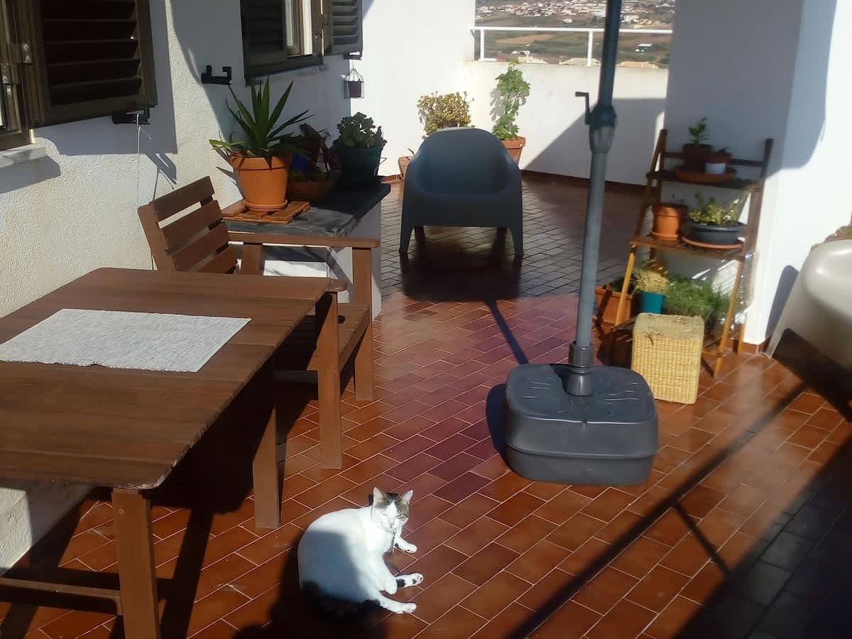 Apartamento inteiro, Apartamento de férias para 2 pessoas com varanda/terraço in Praia da Areia Branca, Lourinhã