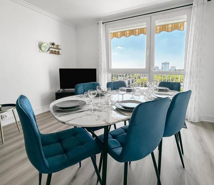 Appartement de vacances pour 6 personnes, avec balcon et vue, animaux acceptés