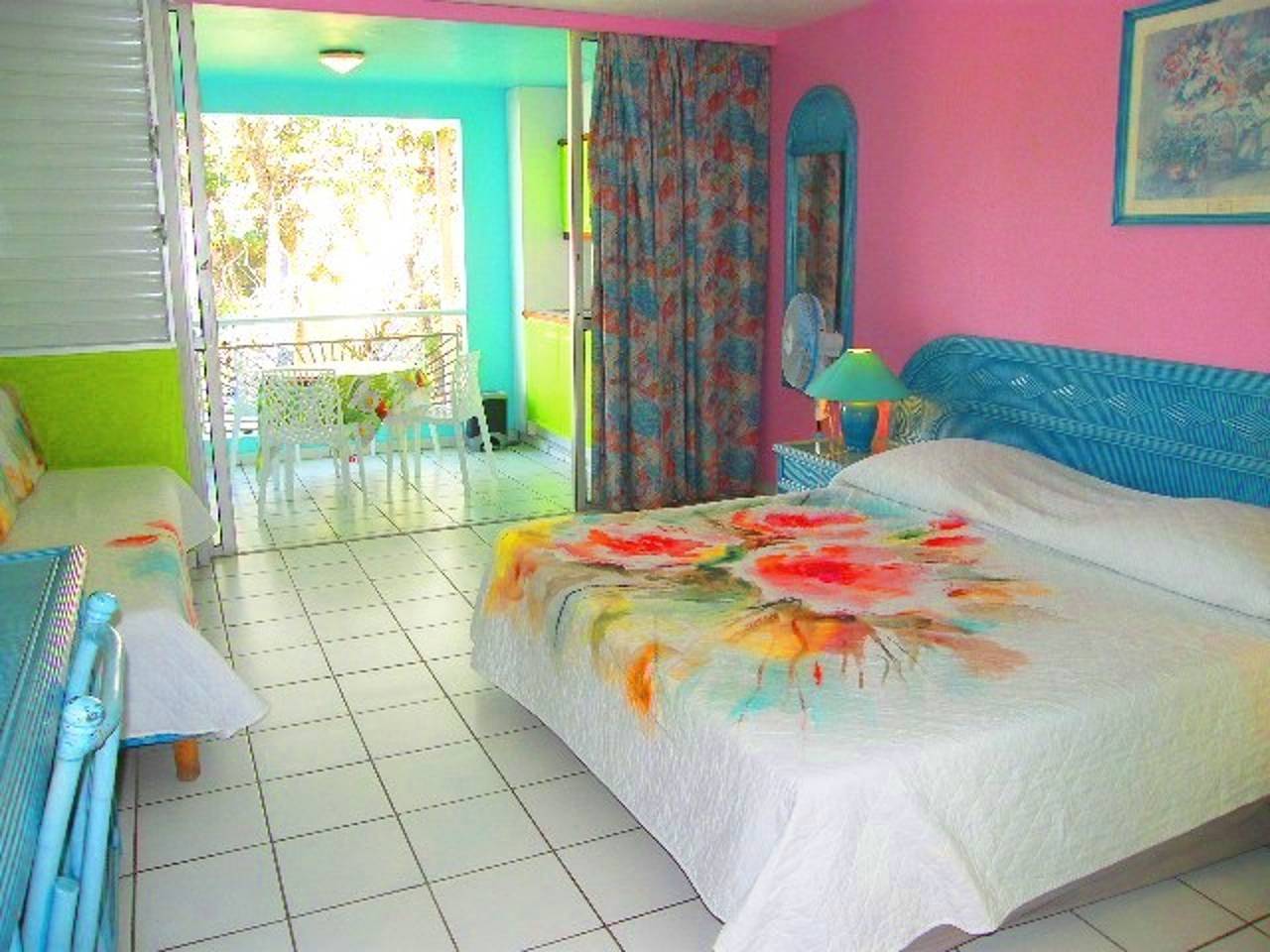 Estudio entero, Estudio encantador con balcón y vista al mar en Le Gosier - 35 m² in Guadalupe