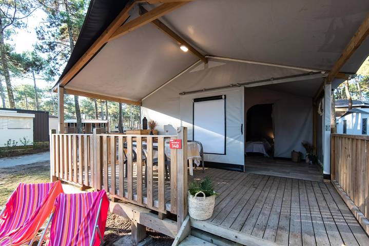 Camping für 5 Personen, mit Terrasse und Pool, mit Haustier in Landes - 2