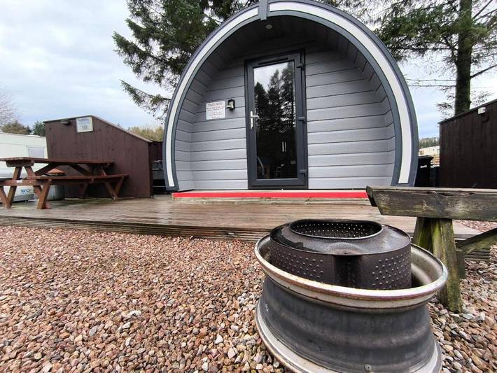 Glamping for 4 people, with hot tub, with pets in Ayrshire