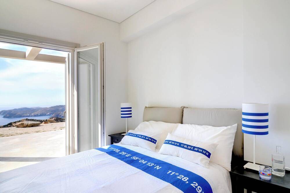 Stone Villa with Panoramic Sea Views over Mylopotas, Ios in Ios