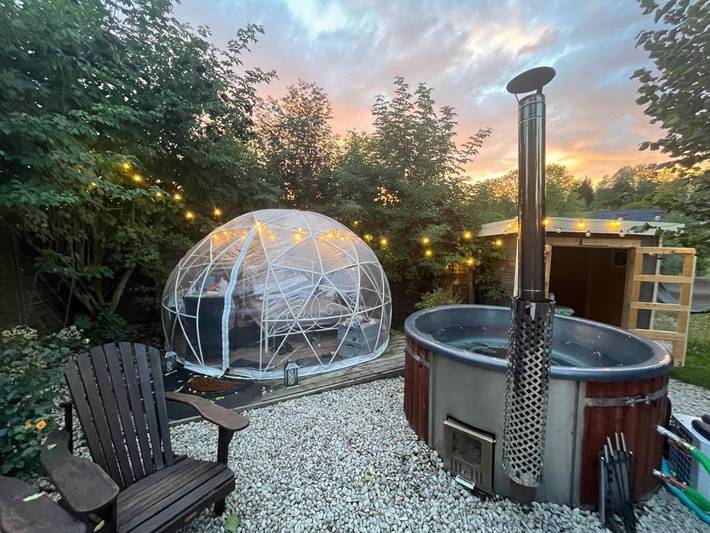 Bungalow für 2 Personen, mit Whirlpool und Garten sowie Sauna in Landkreis Wunsiedel im Fichtelgebirge