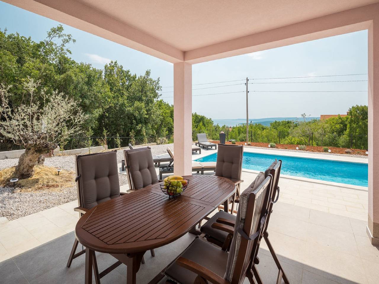 Villa für 6 Personen mit Meerblick in Raša, Ostküste Istrien