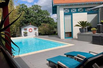 Chambre d’hôte pour 2 personnes, avec jacuzzi ainsi que piscine et jardin à Fouras