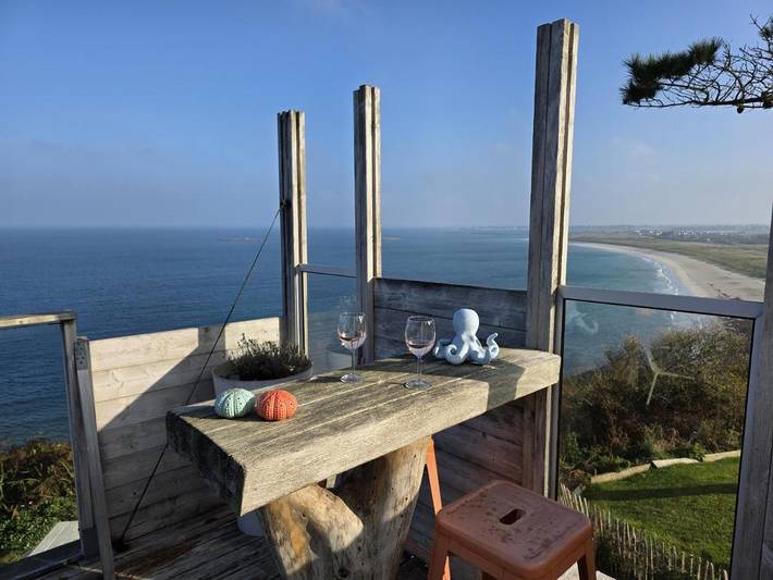 Maison de vacances pour 4 personnes, avec vue ainsi que terrasse et jardin