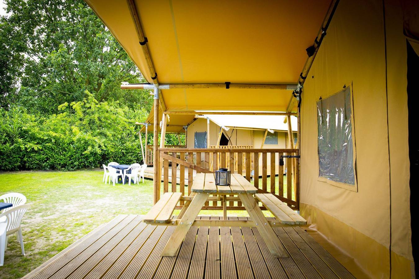 Recreatiepark Duinhoeve — Safaritent Deluxe  | 5 Pers.  in Noord-Brabant