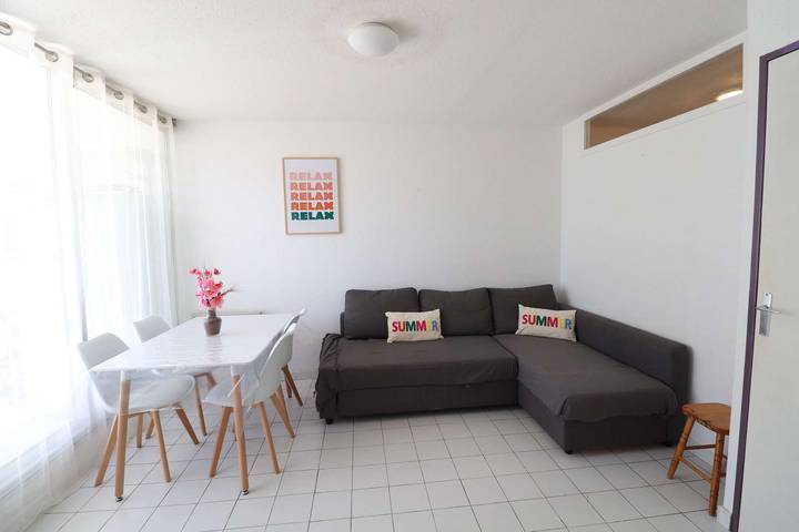 Gîte pour 5 personnes, avec Balcon ainsi que Terrasse et Piscine dans Le Seaquarium - 3