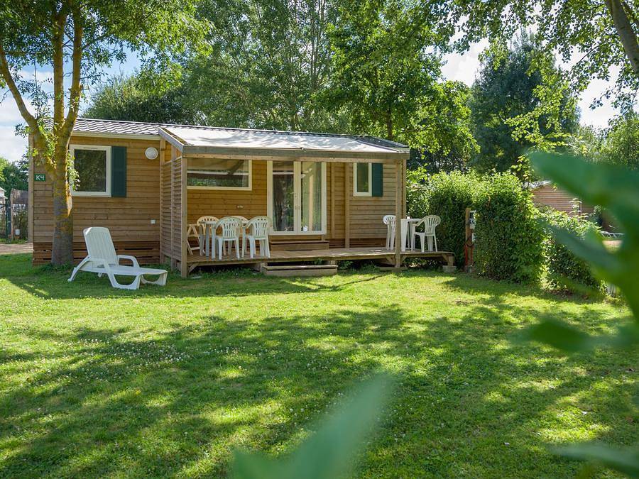 Camping Sites et Paysages - L'Etang de Brissac  - Mobilhome 8 personas - Cottage Privilège 3 habitaciones - Tv - Lv in Brissac-Quincé, Valle del Loira