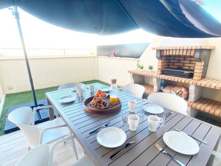 Casa de huéspedes para 7 personas, con Balcón y Terraza además de Jardín y Piscina para niños en San Javier - 3
