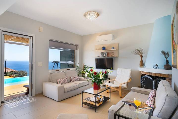 Ferienhaus für 6 Personen mit Balkon in Myrthios, Rethymno und Umgebung