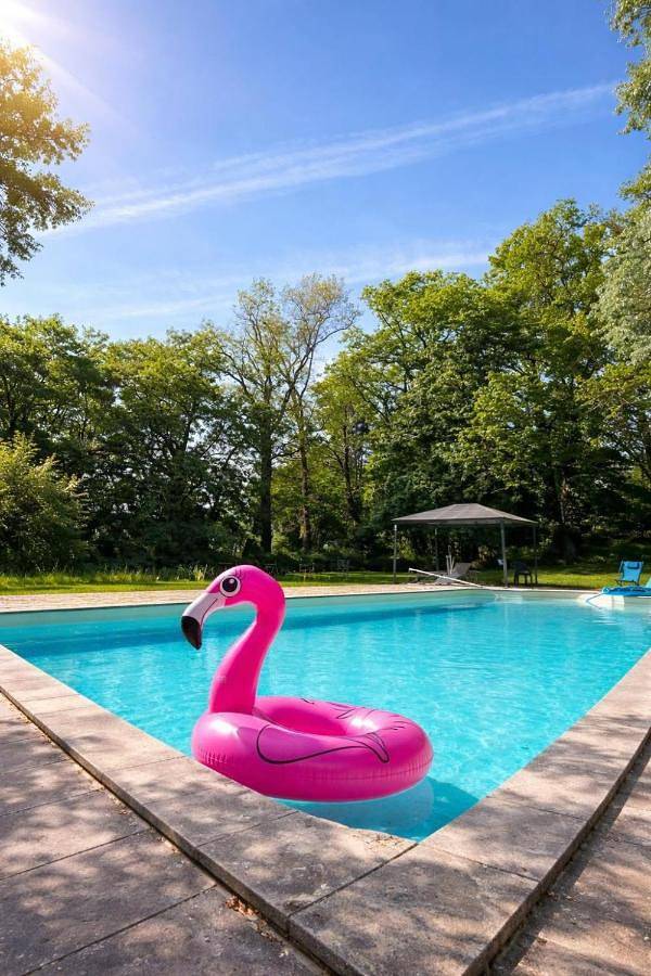 Chambre d’hôte pour 2 personnes, avec Terrasse et Jardin ainsi que Piscine et Vue à Lauzun