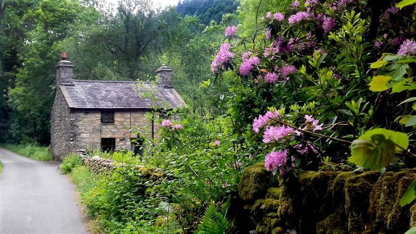 Cottage for 4 people, with garden, with pets in Snowdonia