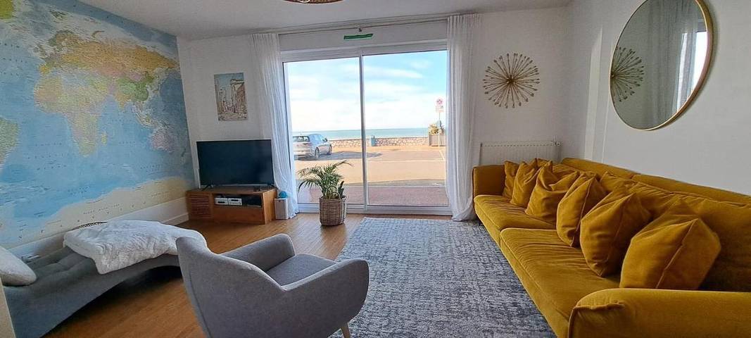 Location de vacances pour 6 personnes, avec terrasse et vue dans Plage du Portel
