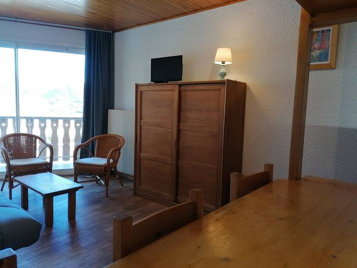 Appartement entier, Appartement 2 pièces 6 pers avec balcon, parking et animaux acceptés - L'Alpe d'Huez in Huez, Parc national des Écrins